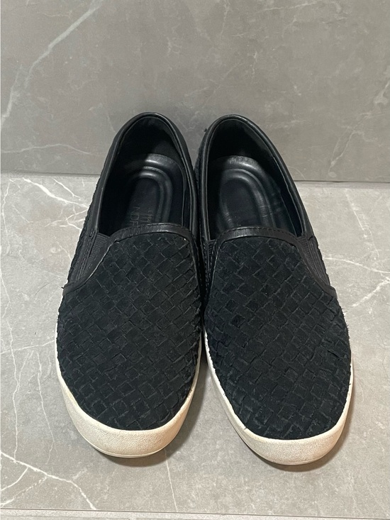 Cole Haan Shoes - Cole Haan Women's Black Woven Slip-On Flats Round Toe Leather Size 8.5 B